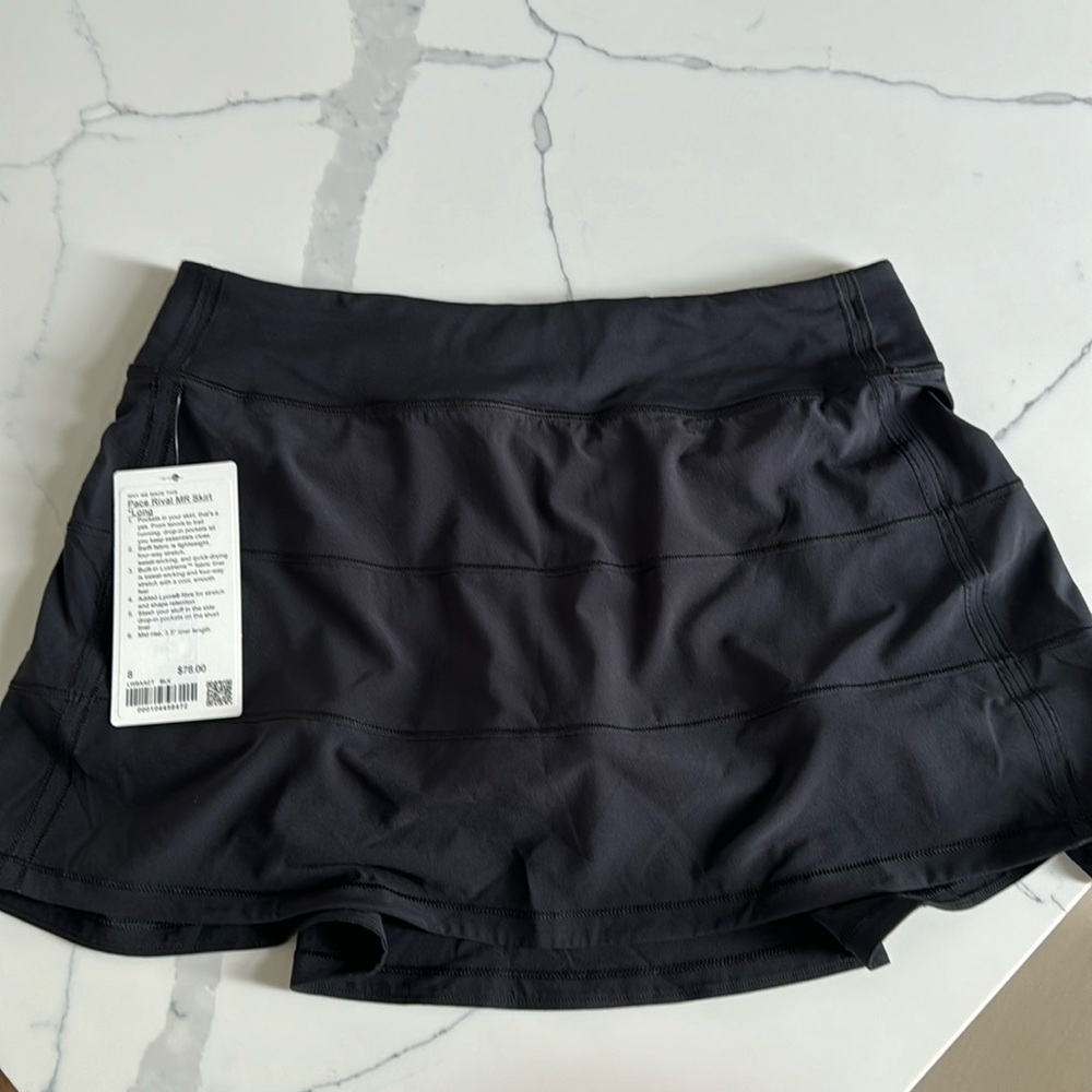 Lululemon Pace Rival Athletic Skirt/Skort NEW with Tags size 8